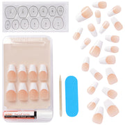 Kiss False Nails Salon Acrylic French Nails - Je T'aime (Open Pack)